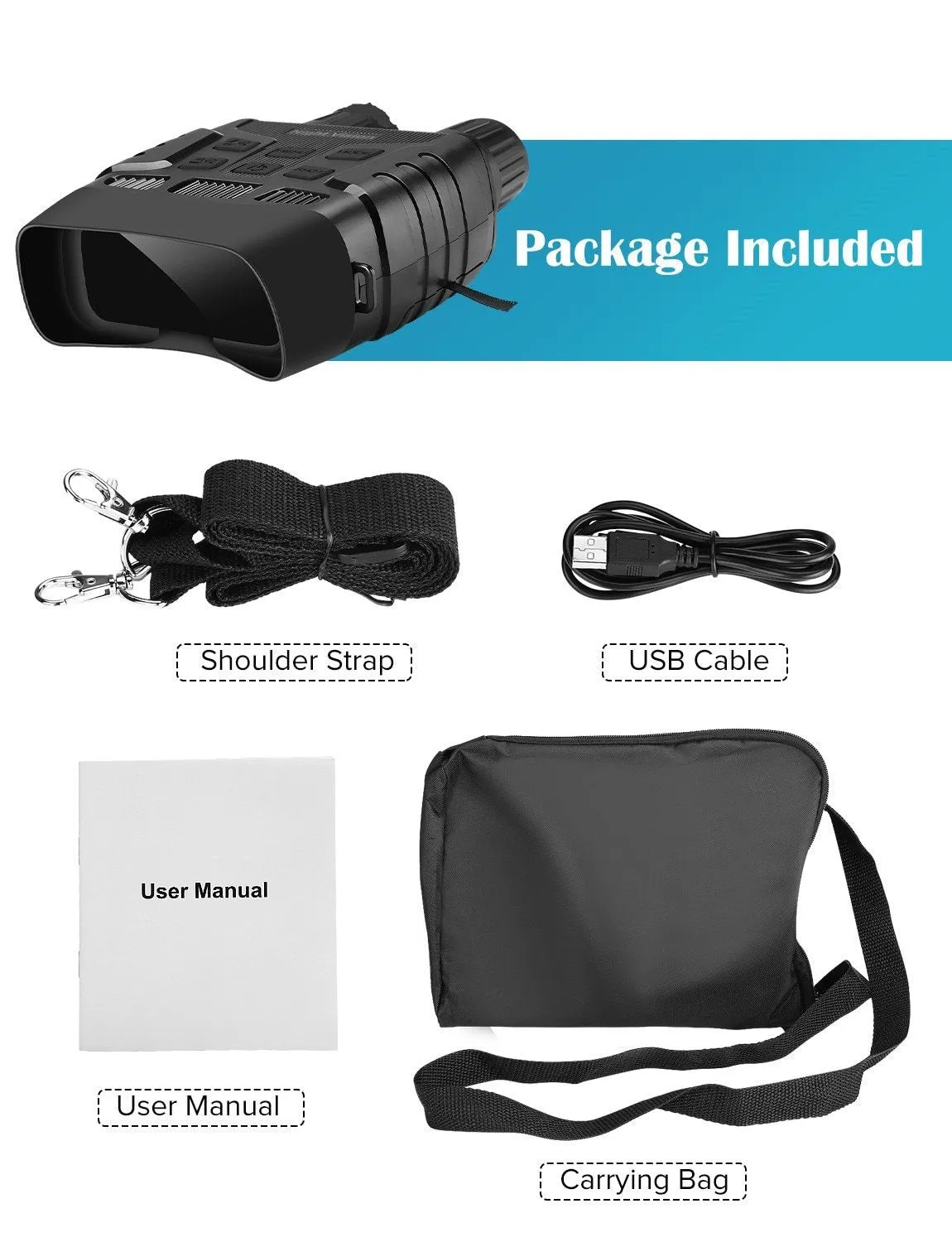 Night Vision Device Binoculars 300 Yards Digital