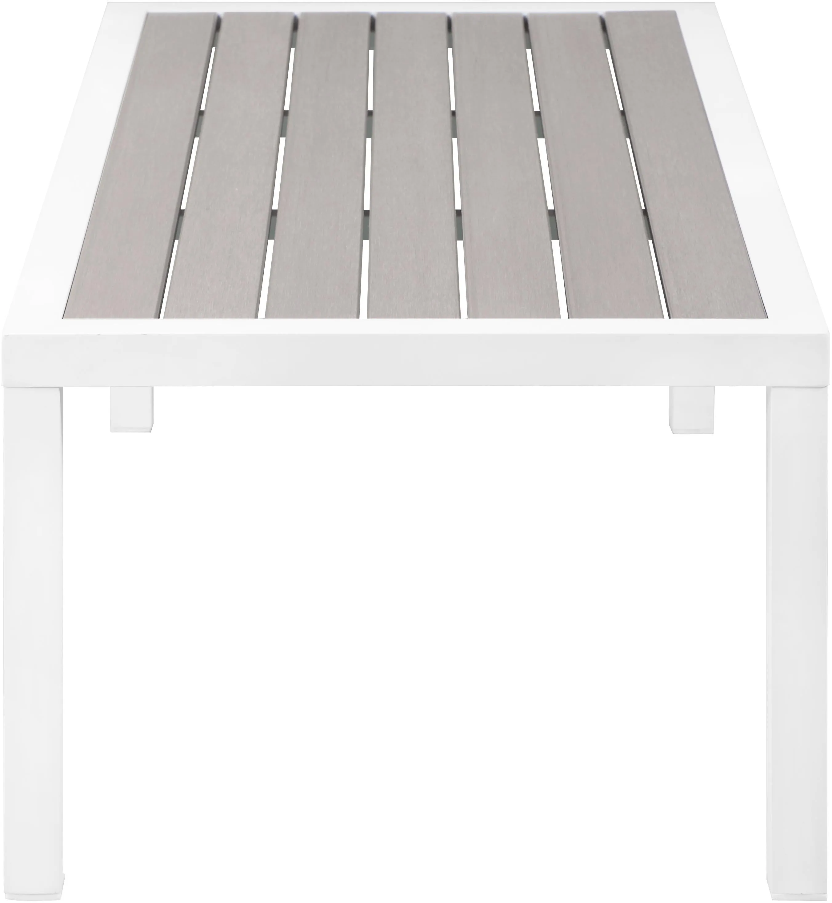 Nizuc Grey manufactured wood Outdoor Patio Aluminum Coffee Table
