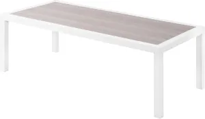 Nizuc Grey manufactured wood Outdoor Patio Aluminum Coffee Table