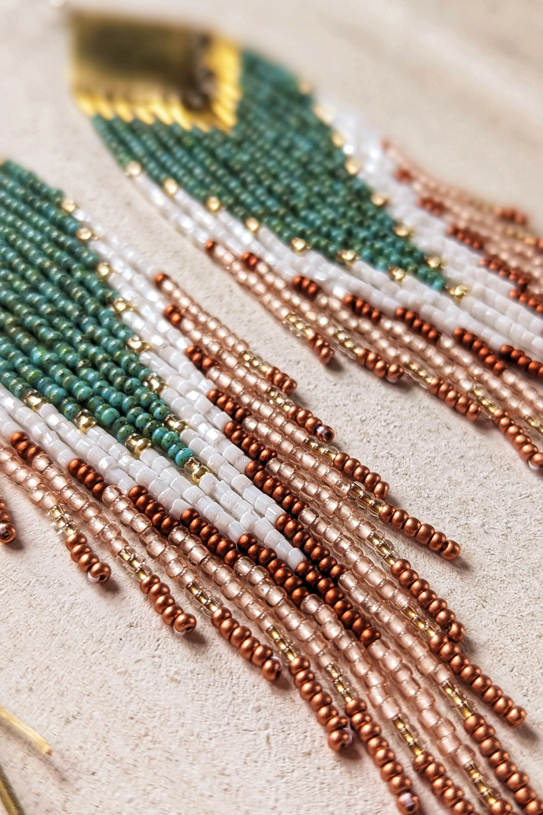 Oprah Turquoise Beaded Earrings
