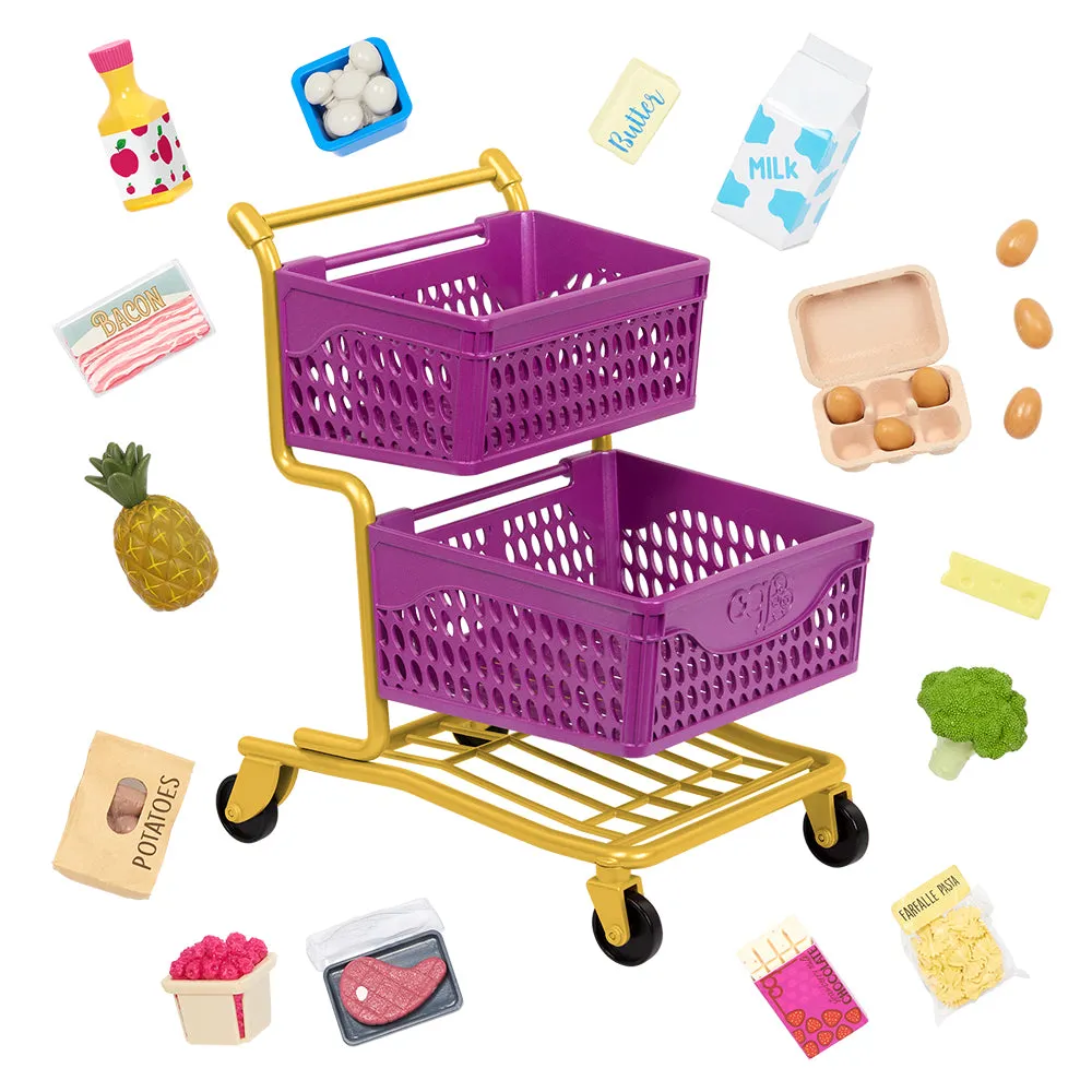 Our Generation At the Market Shopping Cart for 18" Doll