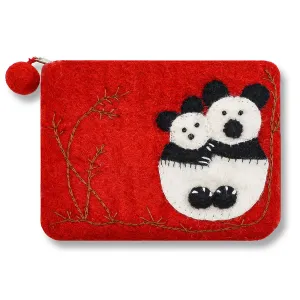 Panda Family Design Coin Purse