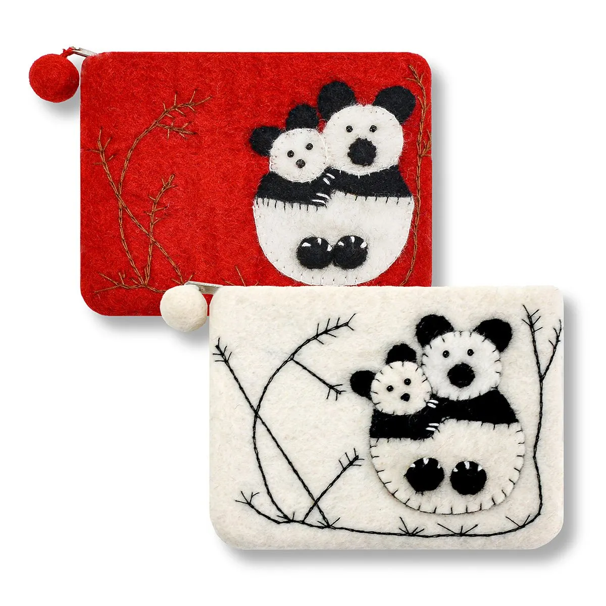 Panda Family Design Coin Purse
