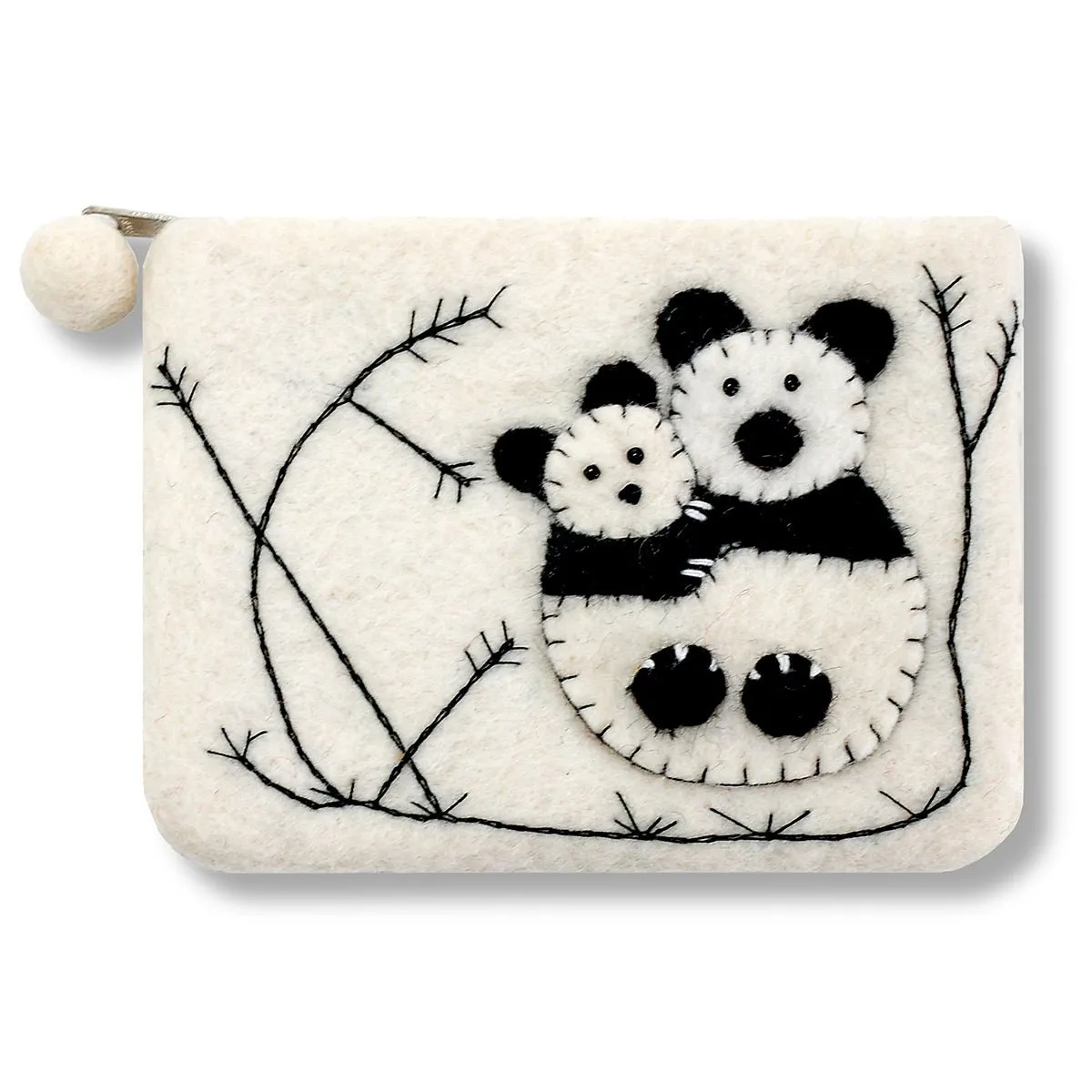 Panda Family Design Coin Purse