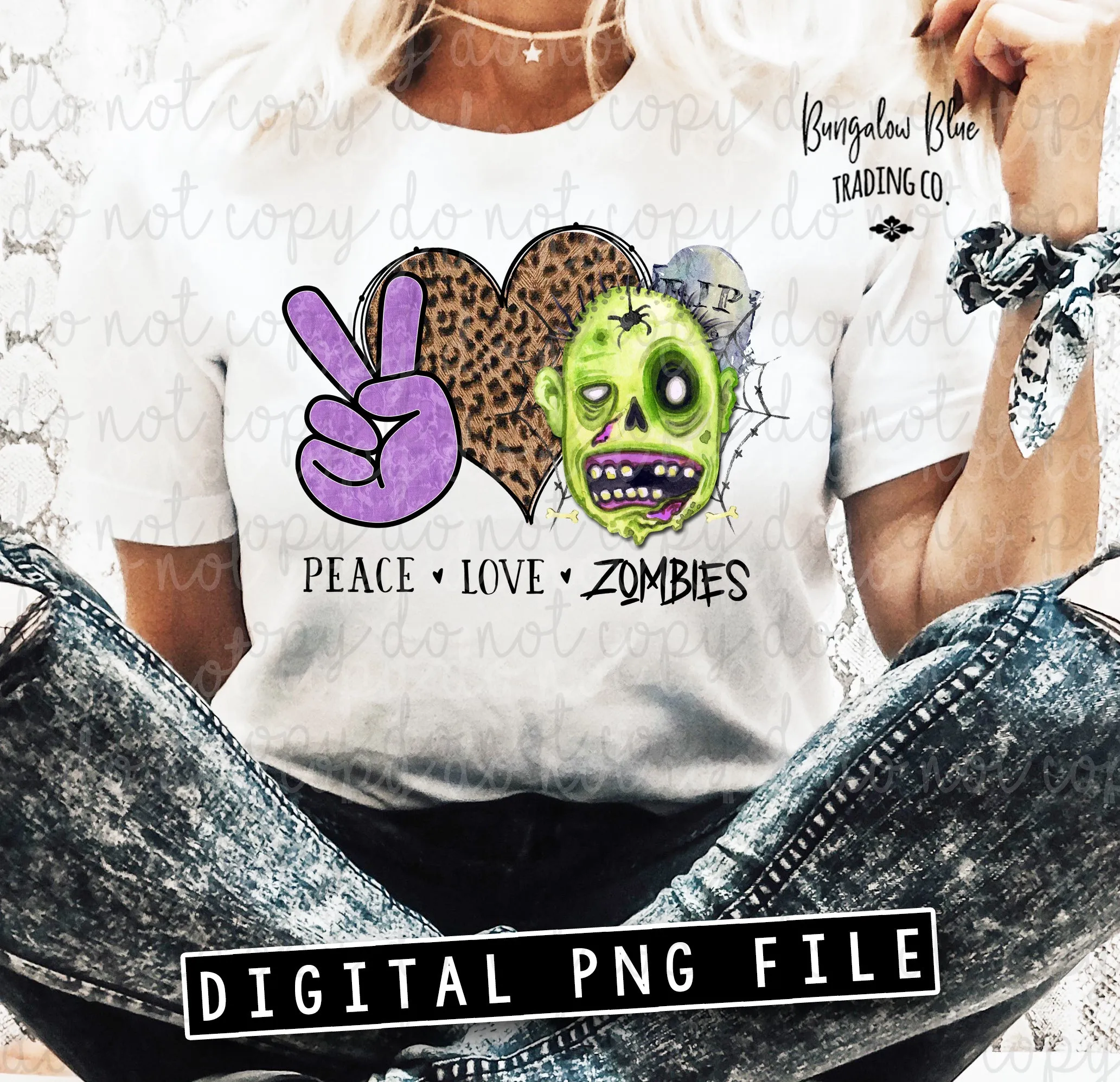 Peace Love Zombies Digital Download
