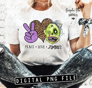 Peace Love Zombies Digital Download