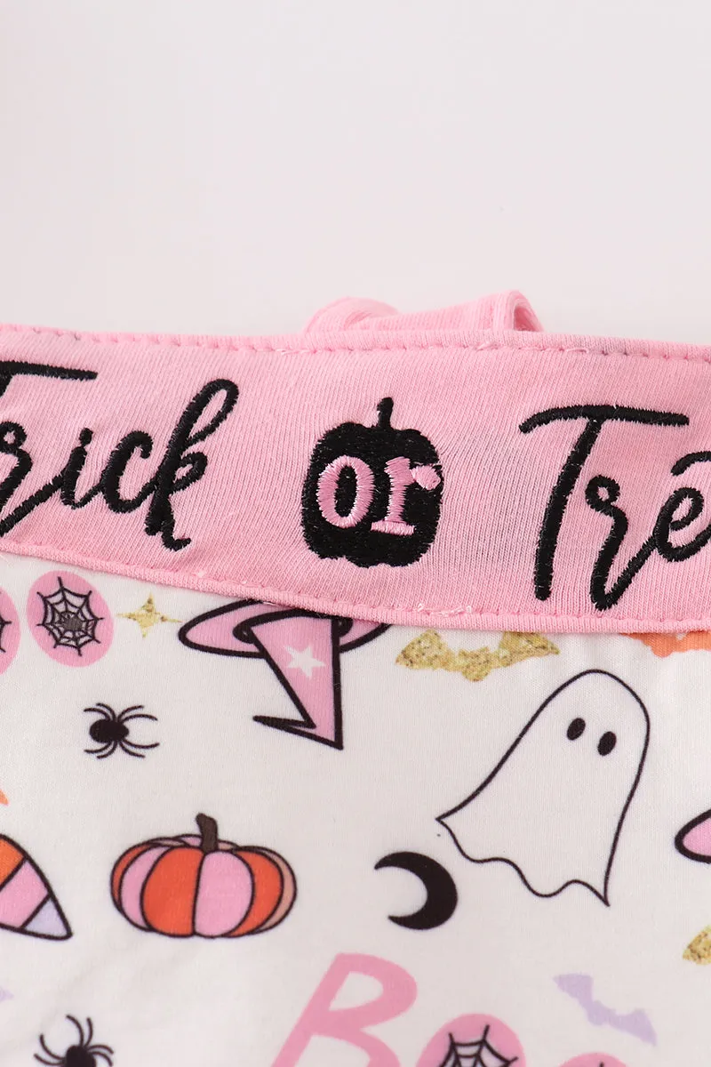 Pink Halloween Trick Or Treat Bag
