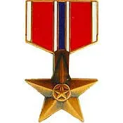 PINS- MEDAL, BRONZE STAR (1-3/16")