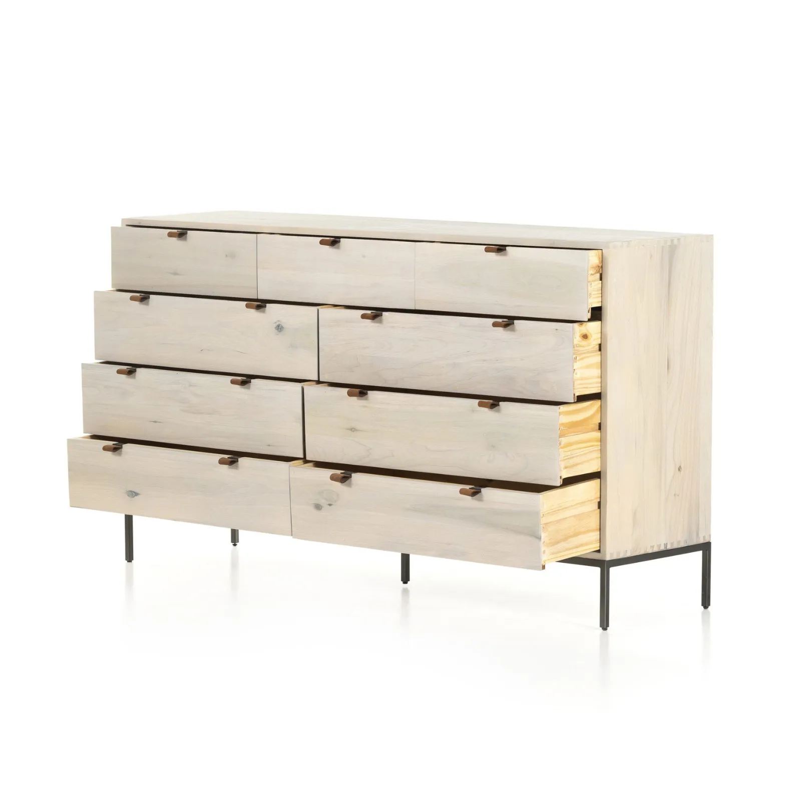 Poplar 9-Drawer Dresser