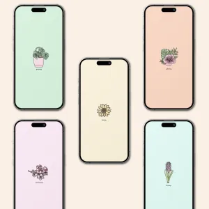 positive plants wallpaper pack.