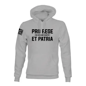 PRO REGE ET PATRIA (1ST THE QUEEN'S DRAGOON GUARDS) HOODIE