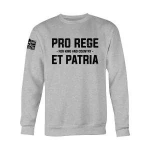 PRO REGE ET PATRIA (1ST THE QUEEN'S DRAGOON GUARDS) SWEAT
