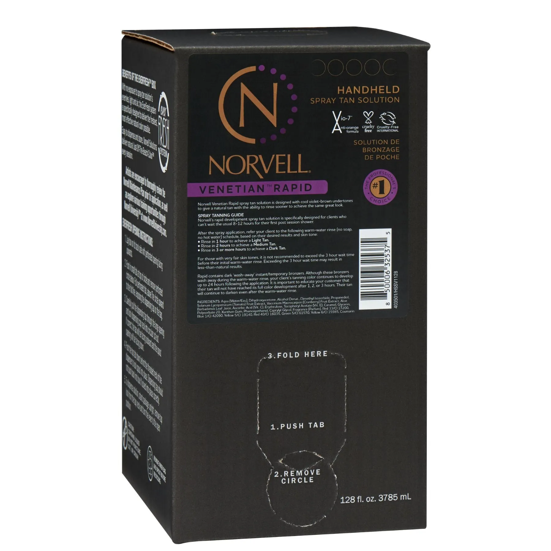 Professional Handheld Spray Tan Solution, Venetian Rapid