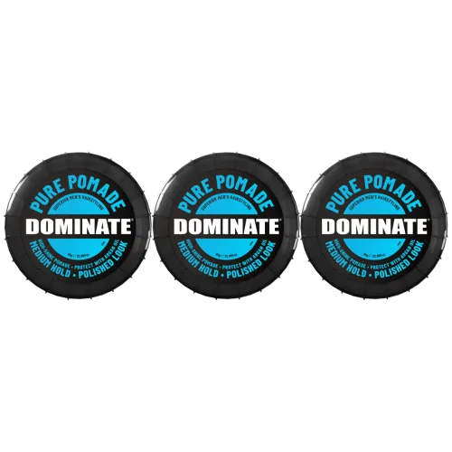 Pure Pomade ("Hockey Puck" Pot) 3-Pack Bundle