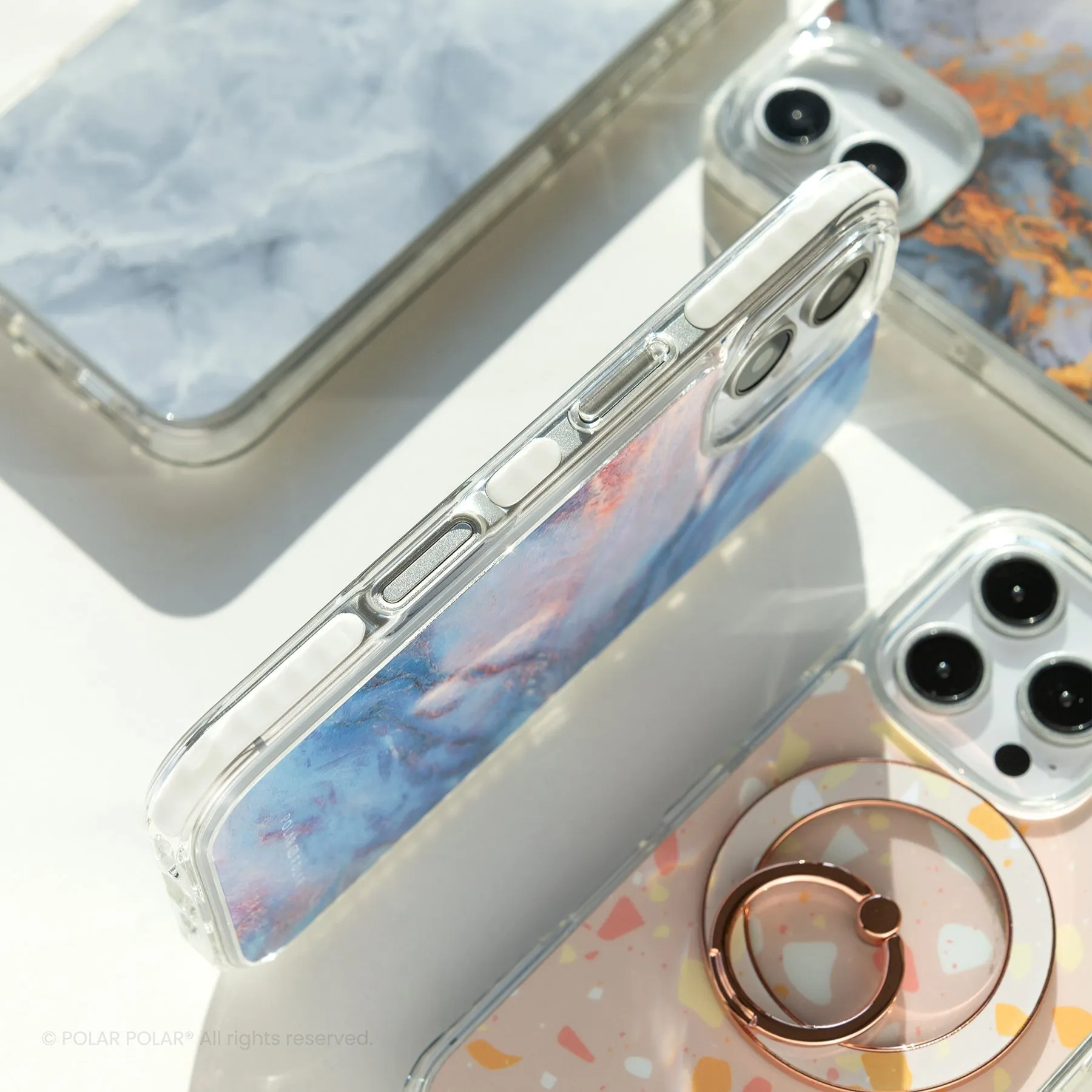 Purple Night - iPhone 16 Clear Bumper MagSafe Case