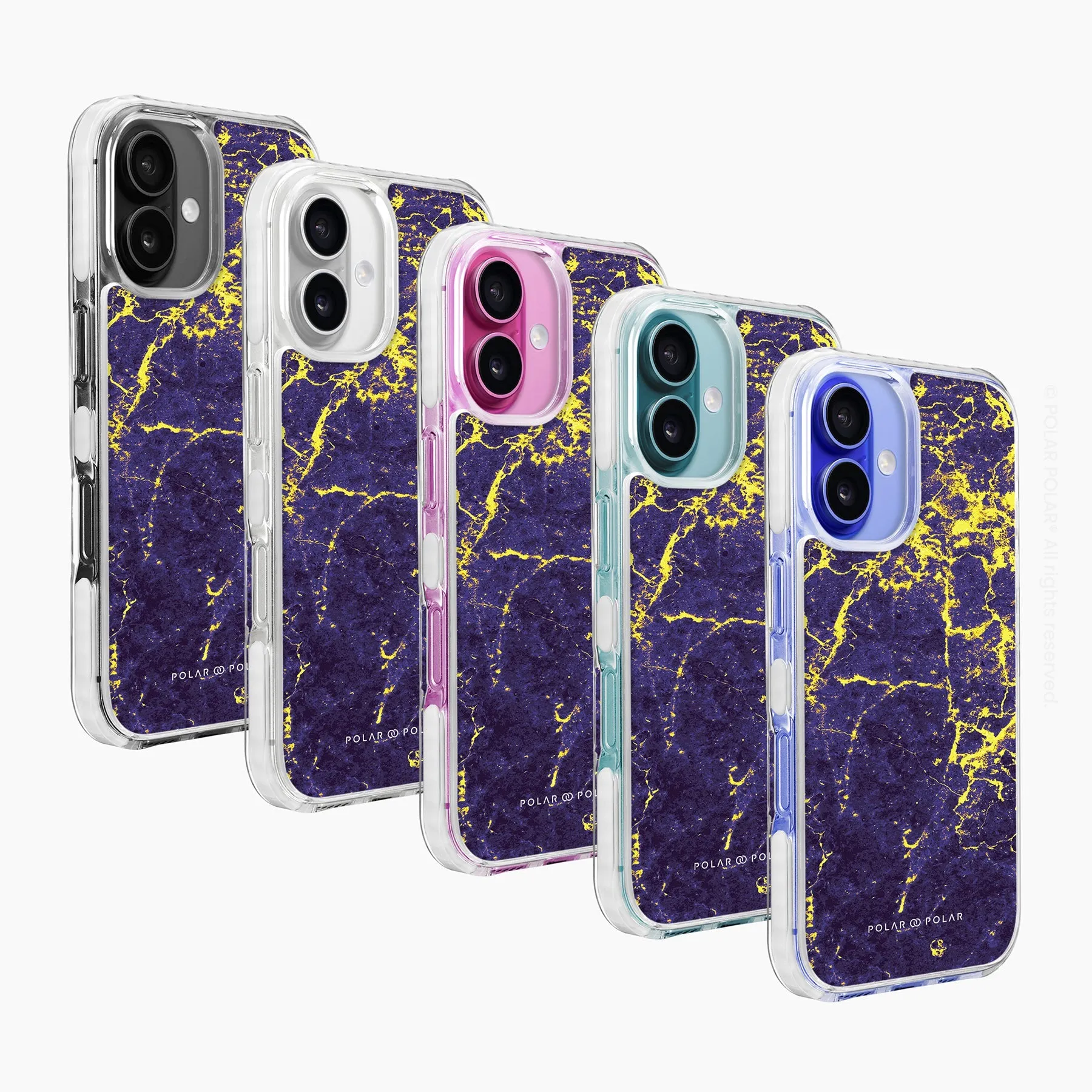 Purple Night - iPhone 16 Clear Bumper MagSafe Case