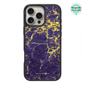 Purple Night - iPhone 16 Pro Max Frosted Black Bumper MagSafe Case