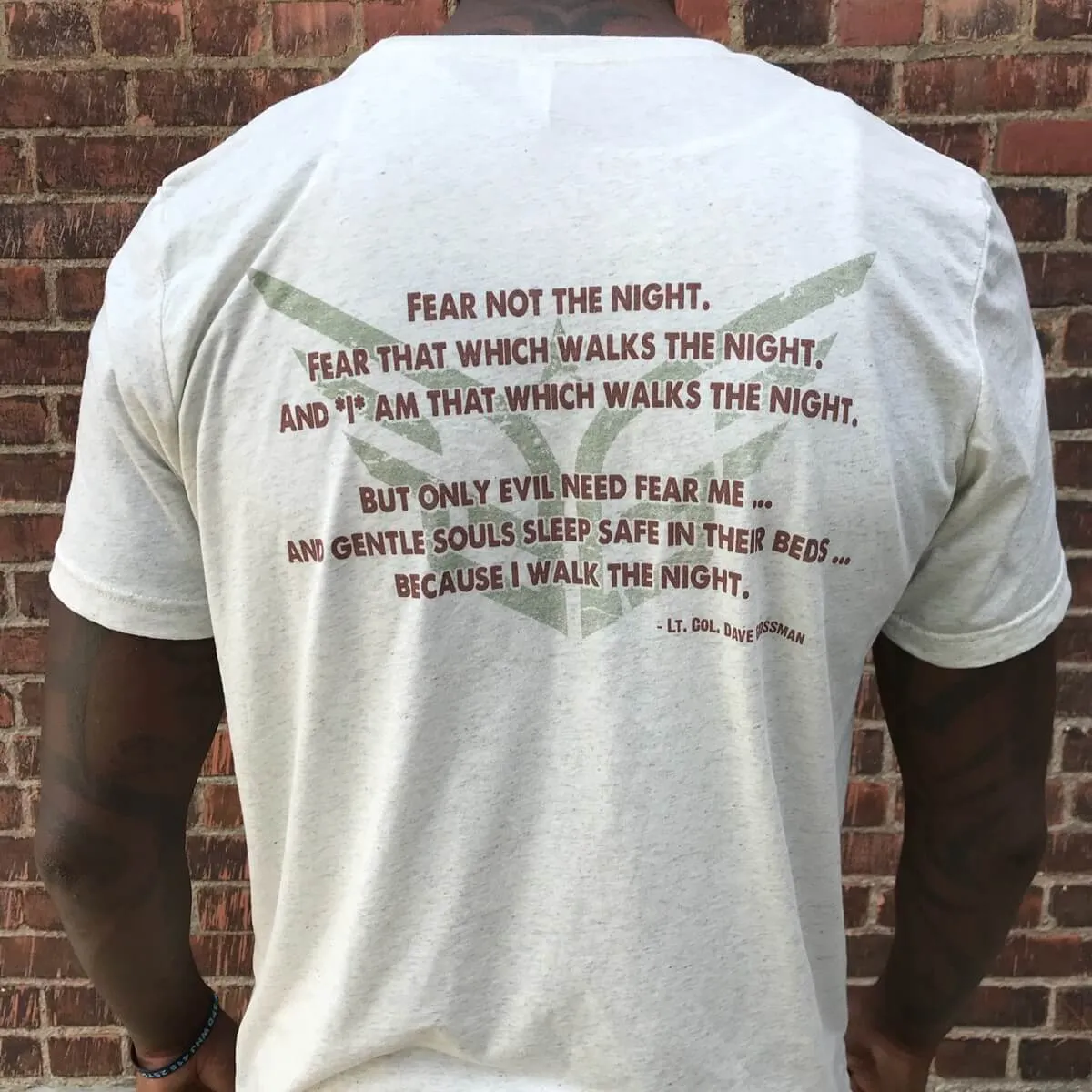 "Angel Of The Night” T-Shirt - Oatmeal tri-blend