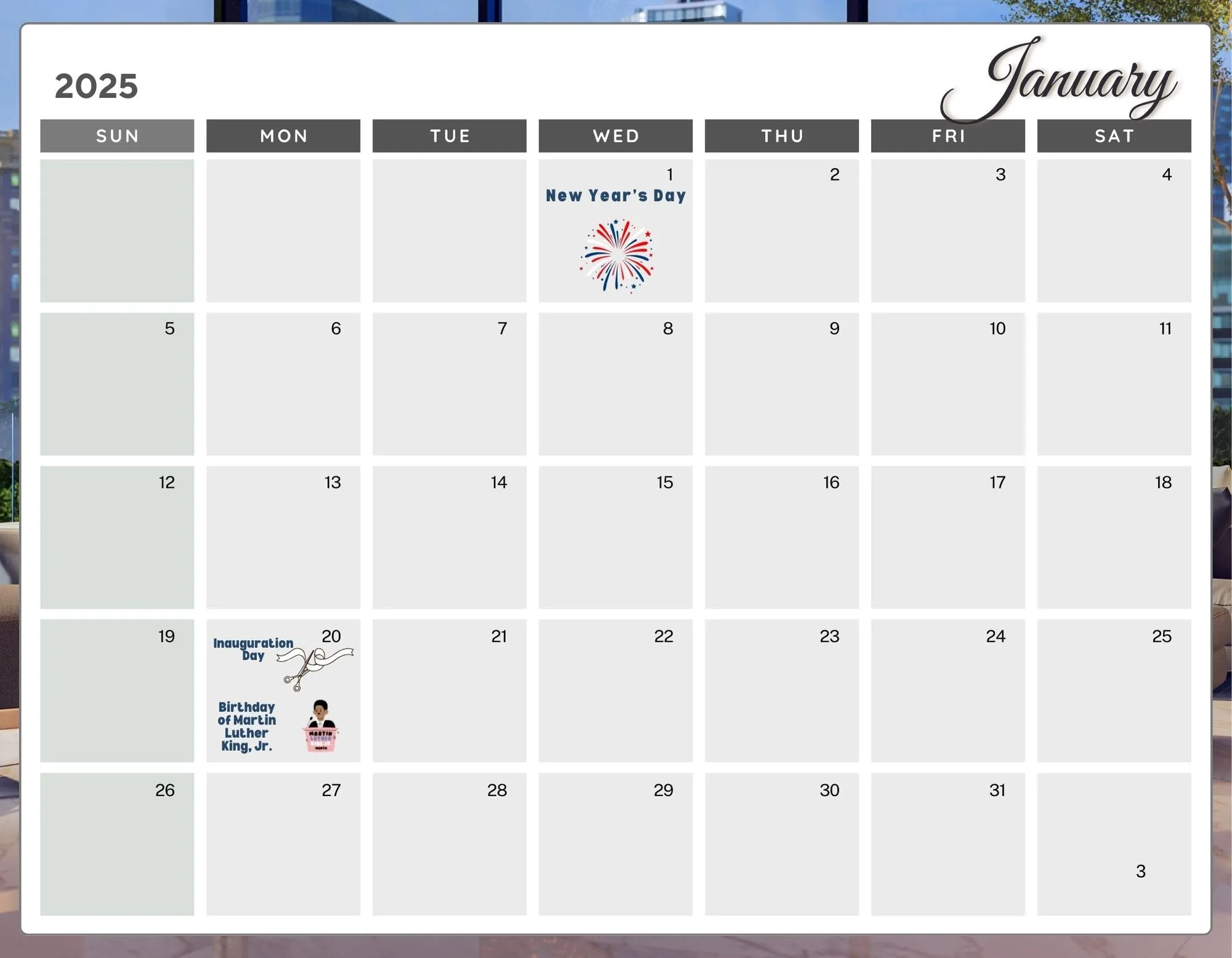 Rags to Riches 2025 Calendar Printable Planner, Digital Calendar 2025, Wall Calendar PDF Editable Calendar, Monthly Planner, Digital Planner
