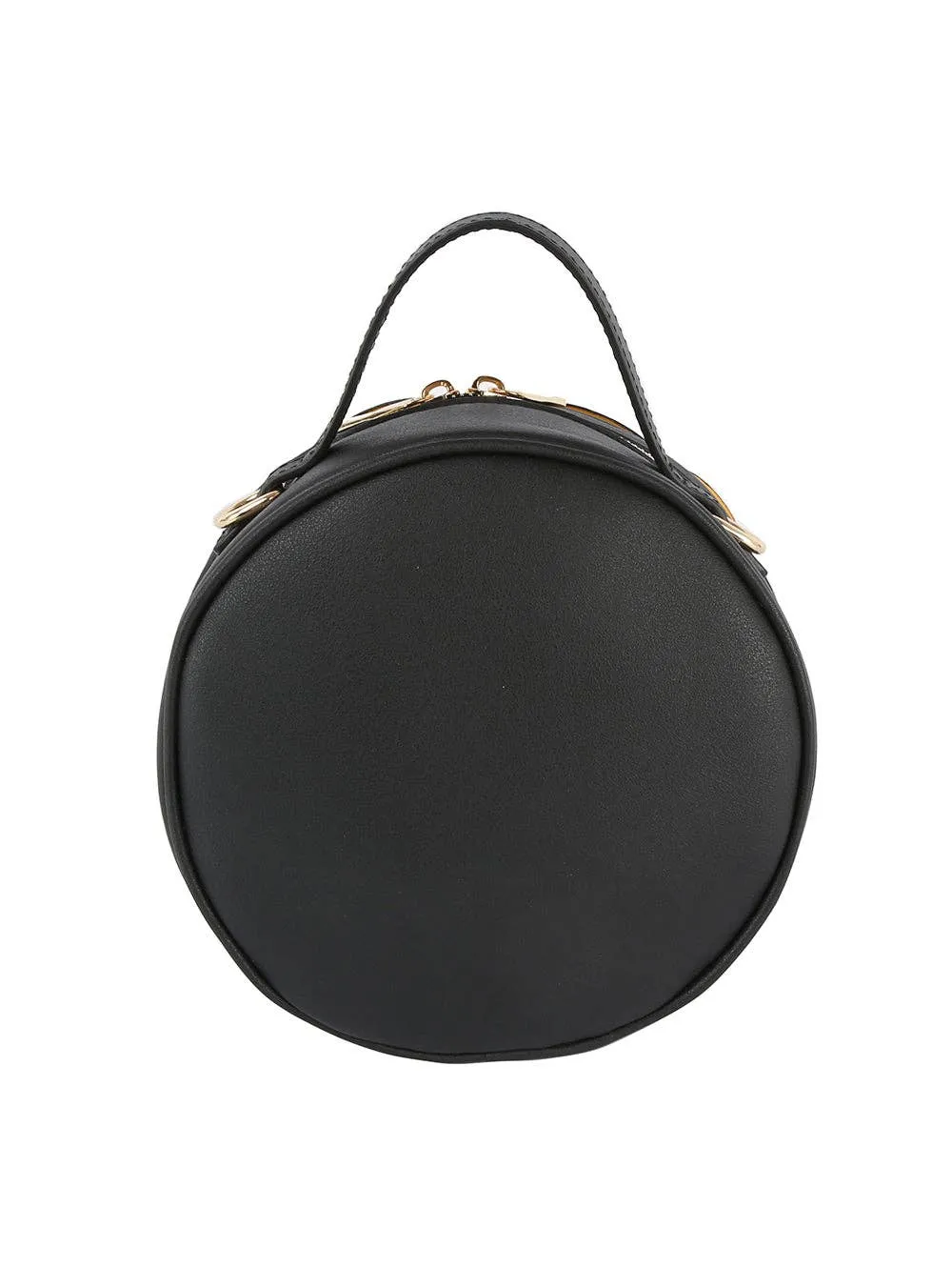 Raised Flower Petite Handbag: Red