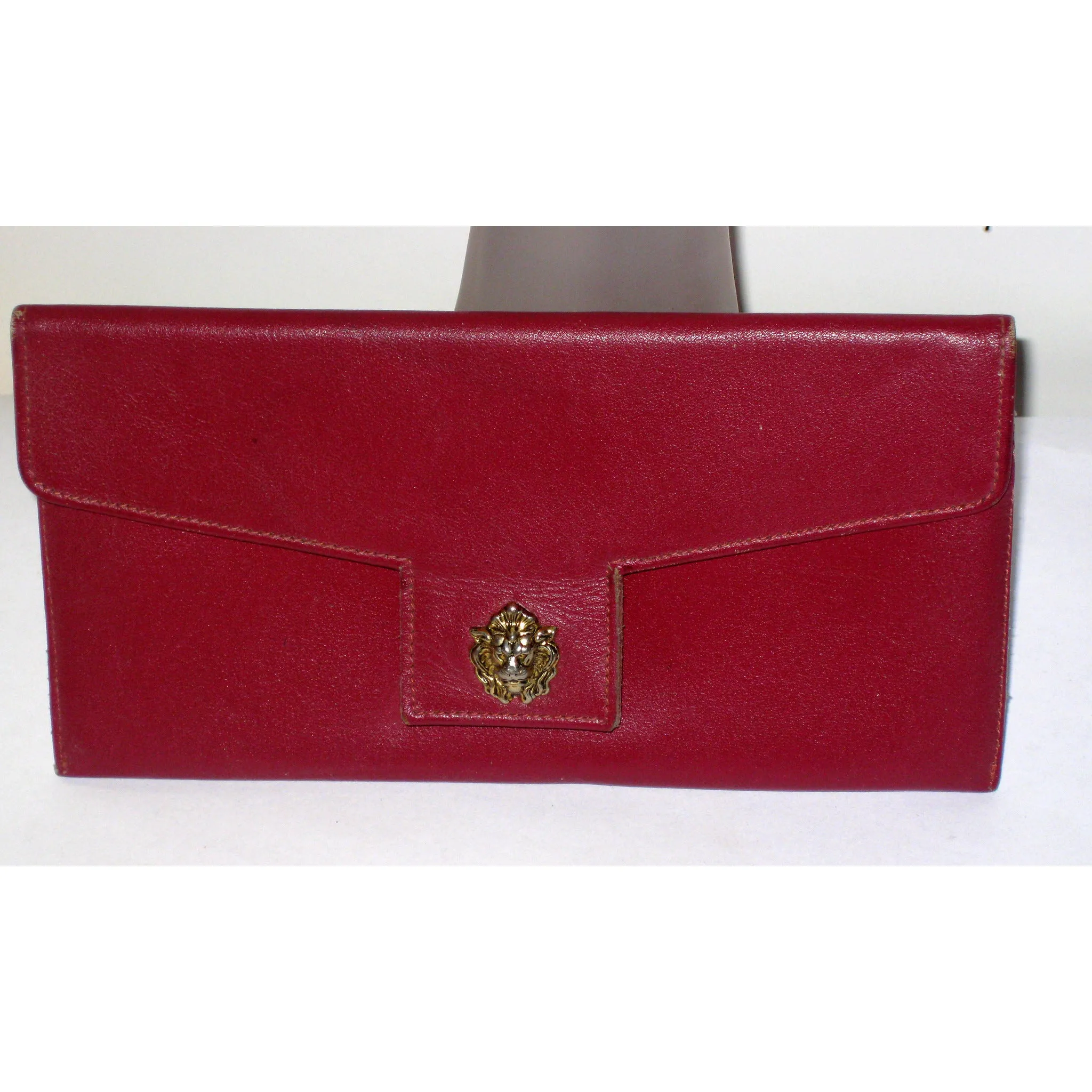 Red Leather Wallet By Bond Street Original