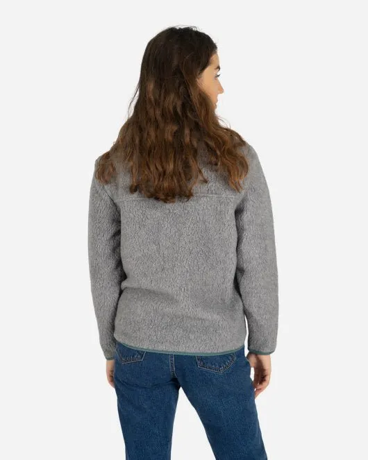 Retro Pile Jacket - Salt Grey