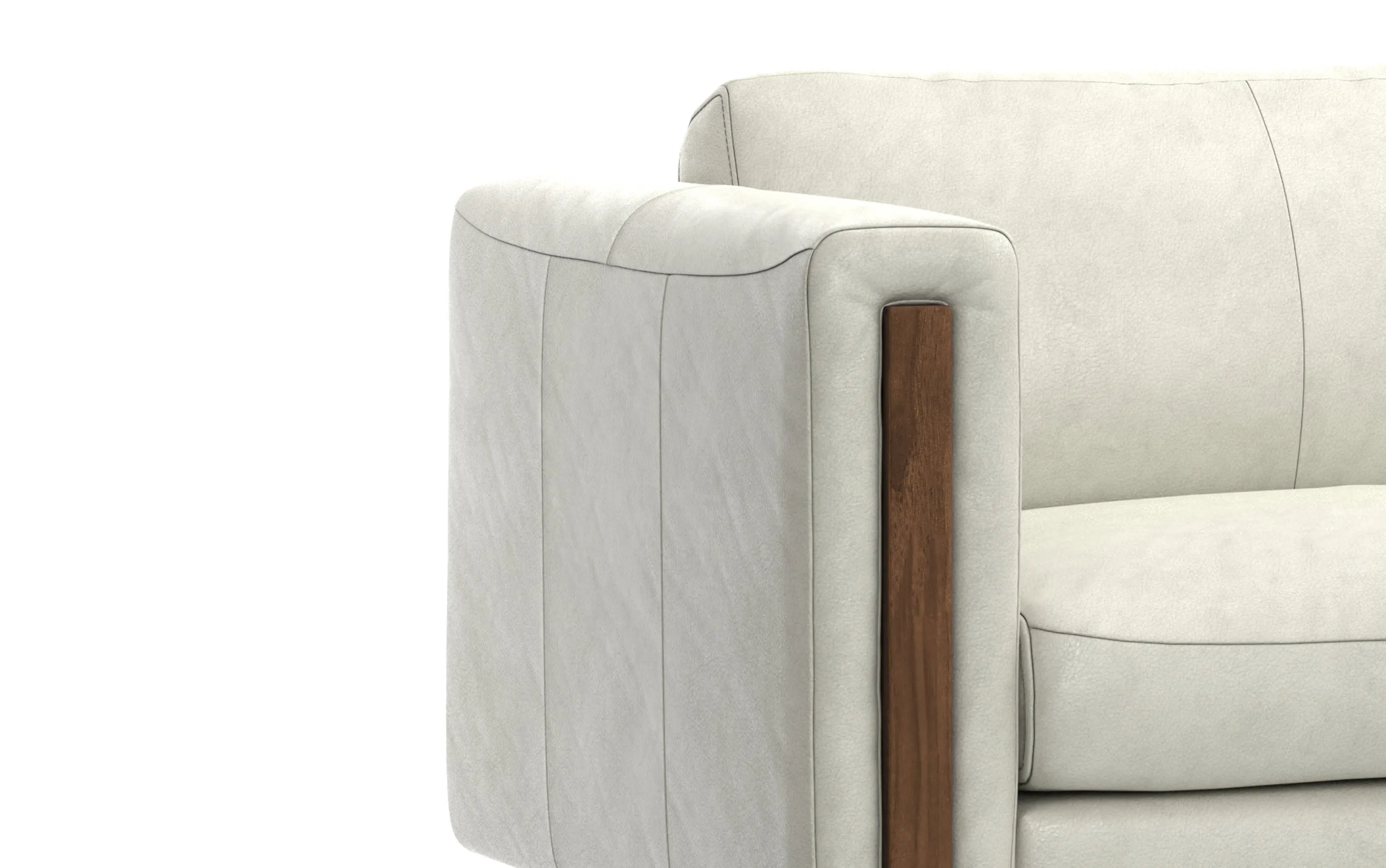 Richard 83 inch Sofa in Genuine Leather