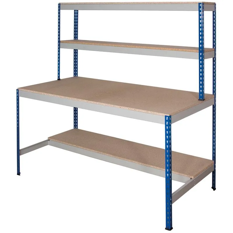 Rivet Workstation with Full Undershelf