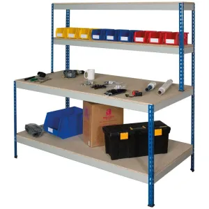 Rivet Workstation with Full Undershelf