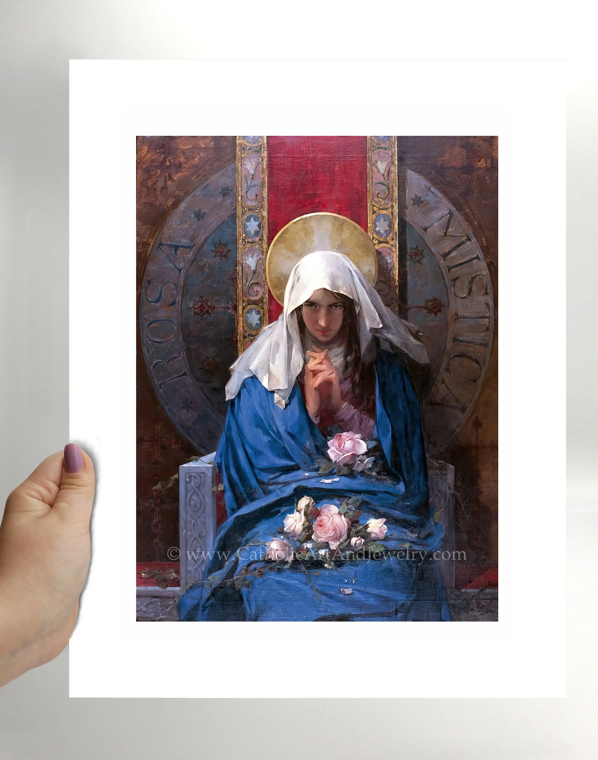 Rosa Mystica – by Francisco Laporta Valor – Catholic Art – Archival Quality