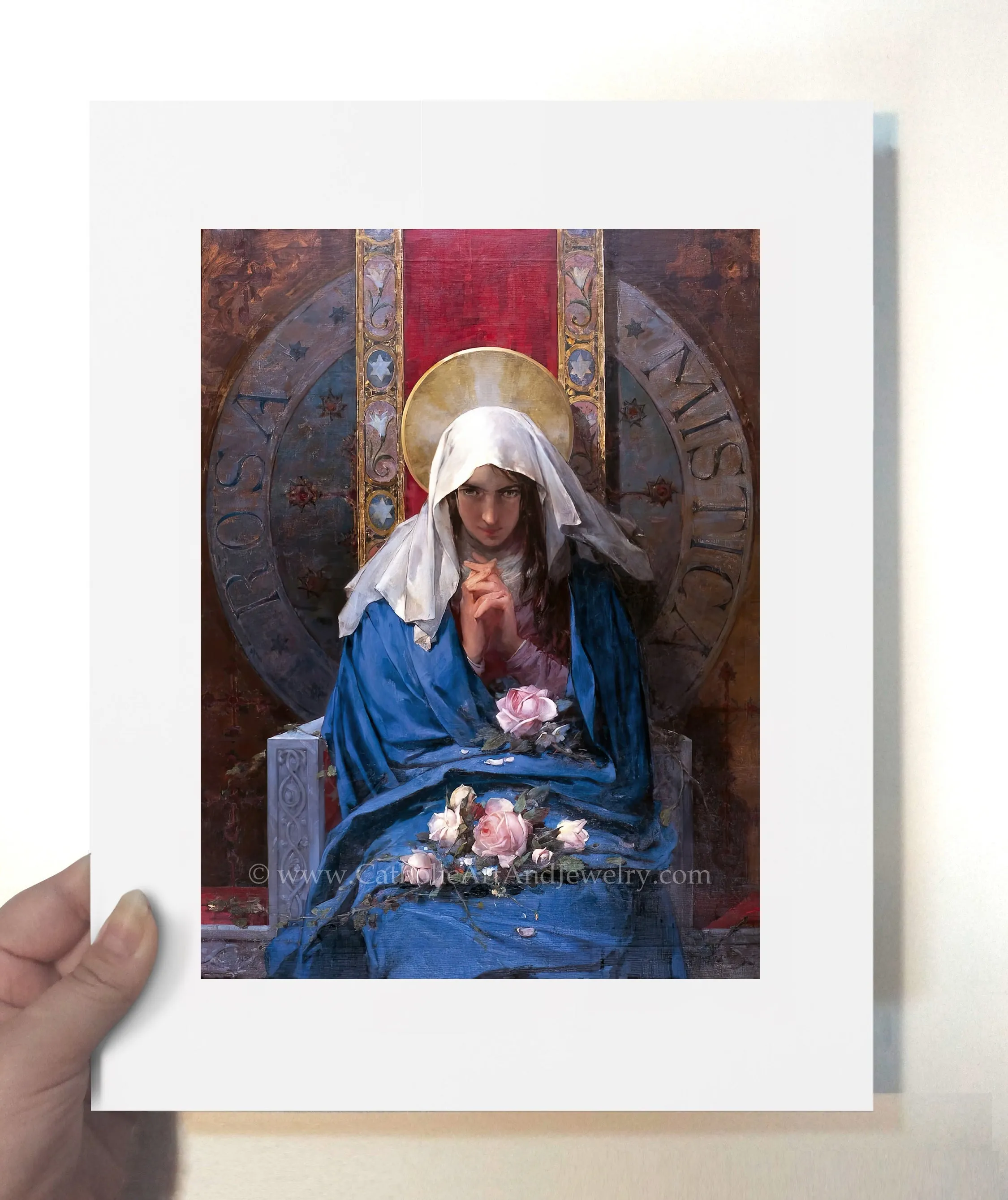 Rosa Mystica – by Francisco Laporta Valor – Catholic Art – Archival Quality