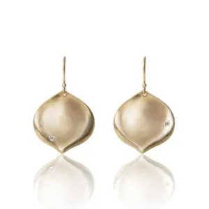 Rose Petal Diamond Earrings