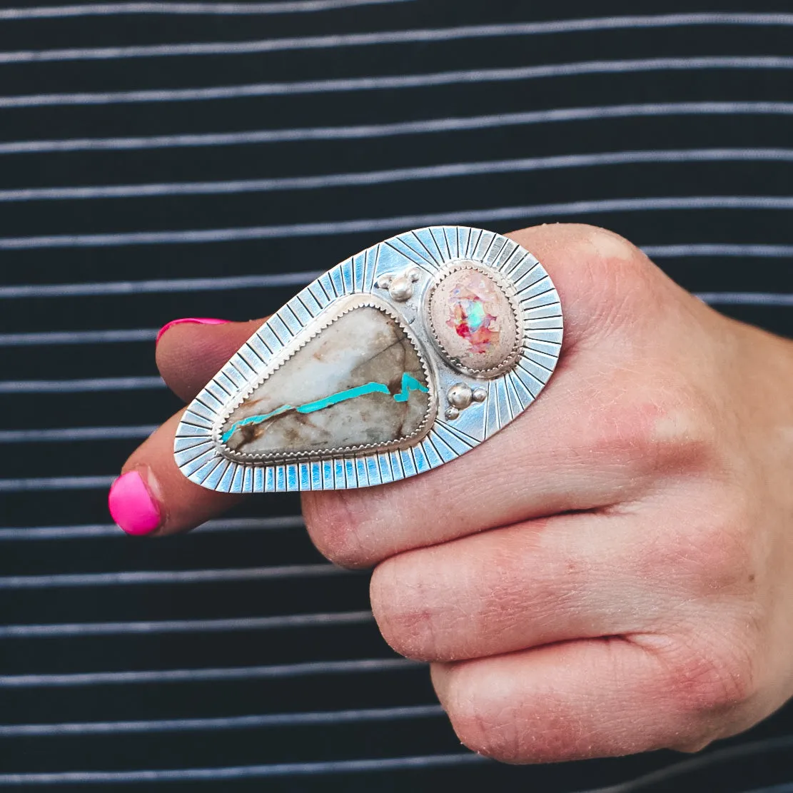 Royston Ribbon Double Trouble Ring - Size 8.5