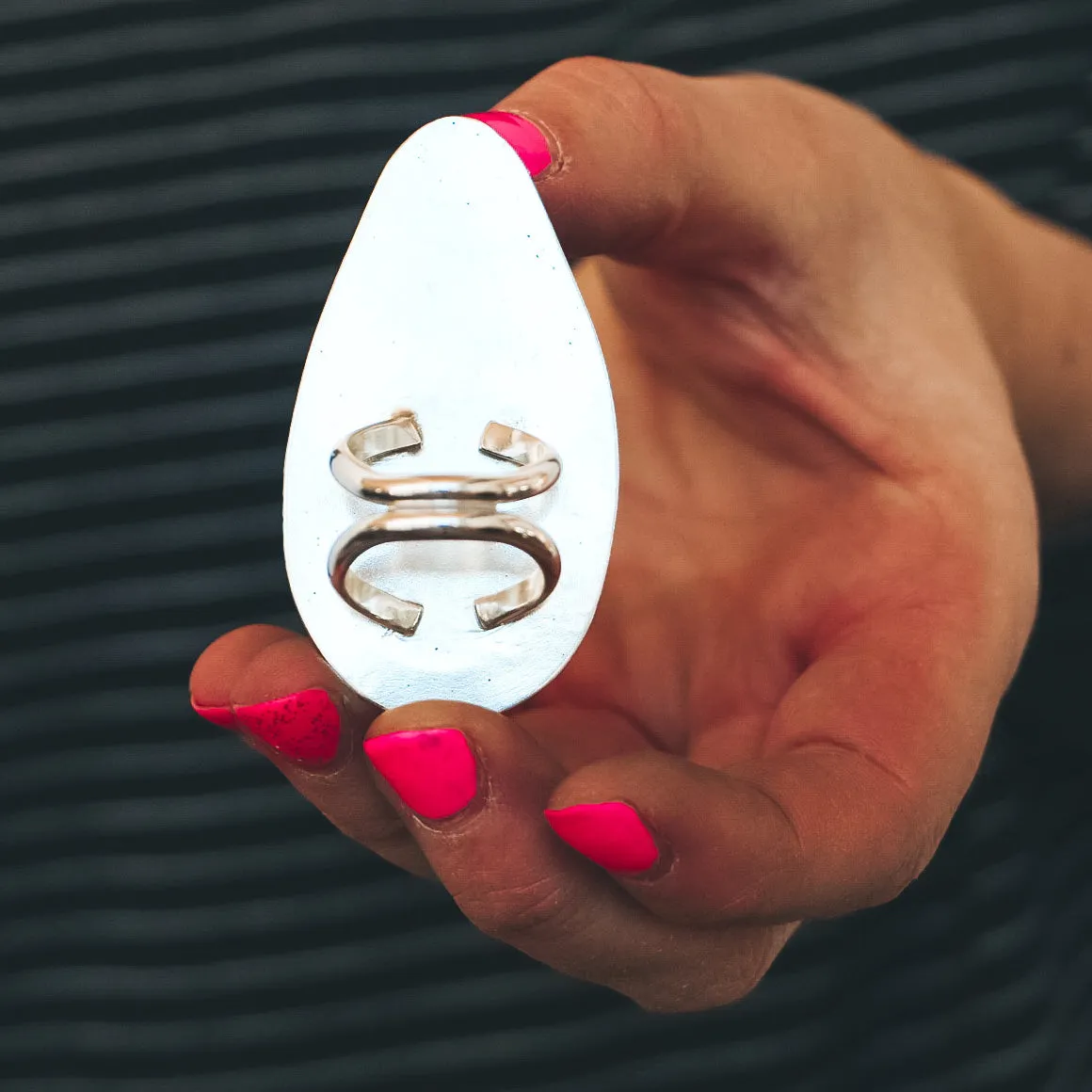 Royston Ribbon Double Trouble Ring - Size 8.5