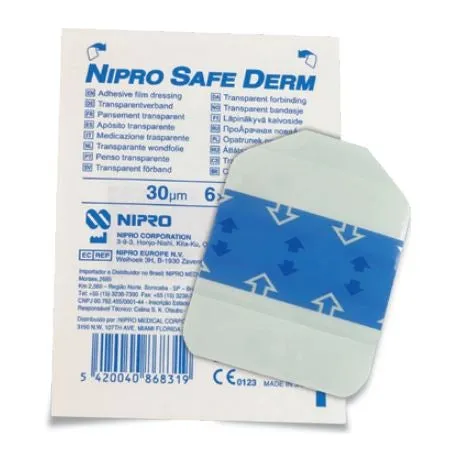 Safe Derm - Transparent Dressing - Waterproof - Hypoallergenic - PVC & Latex-free - Nipro