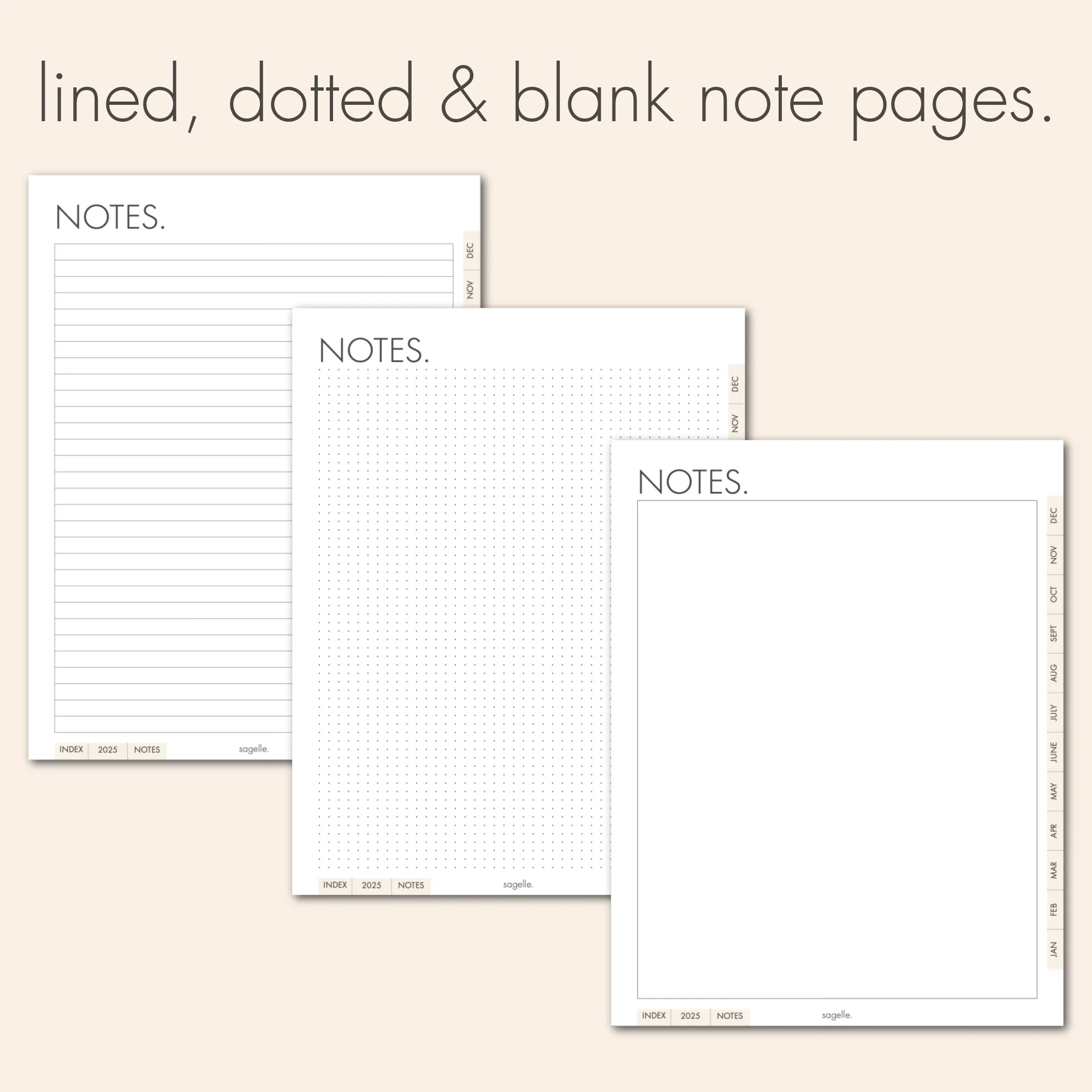 sagelle planner 2025.