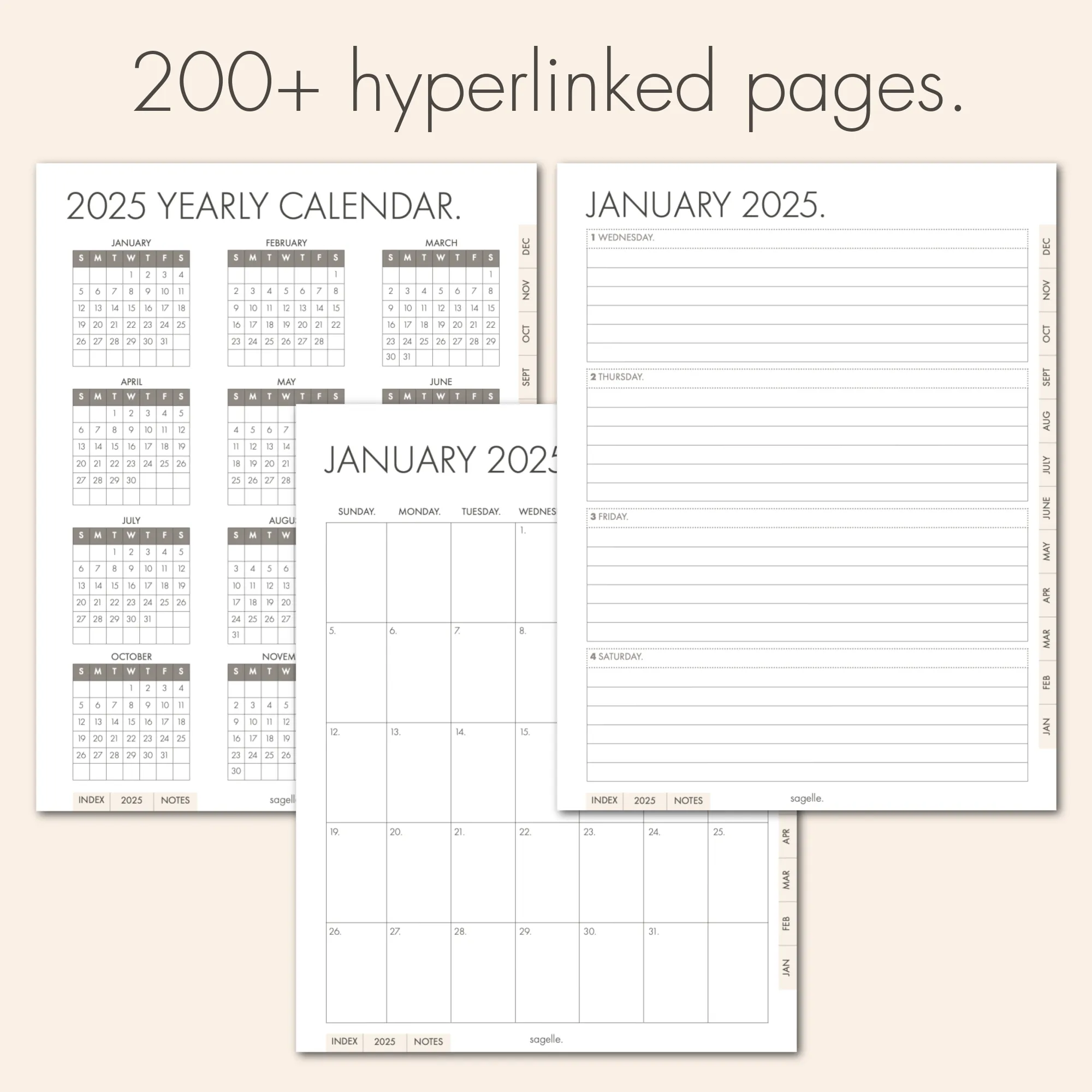 sagelle planner 2025.