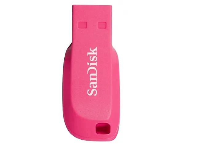 San Disk Cruzer Blade Memoria Usb , 16 Gb, Usb 2.0 ,Sdcz50 C 016 G B35 Pe, Rosa