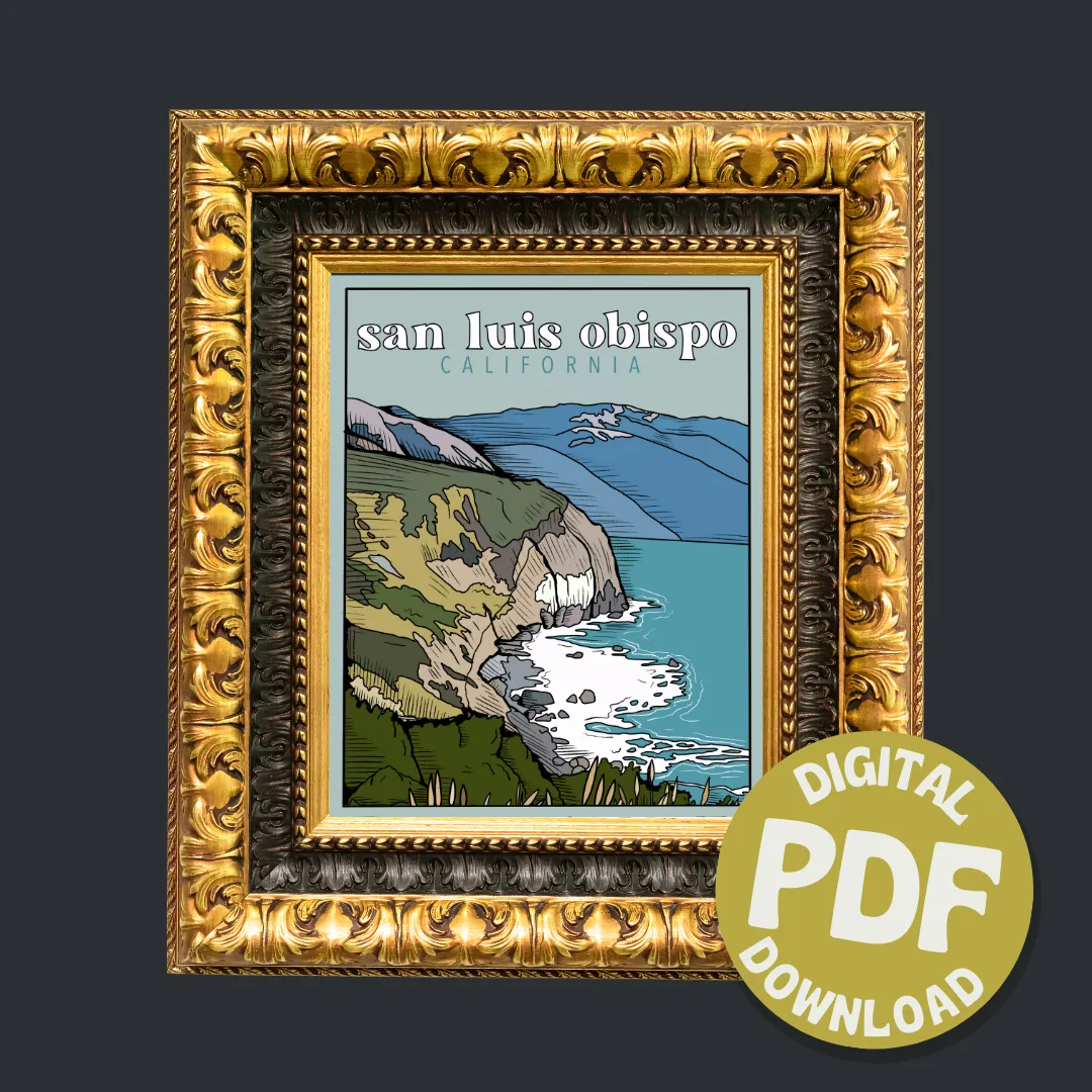 San Luis Obispo Digital Print
