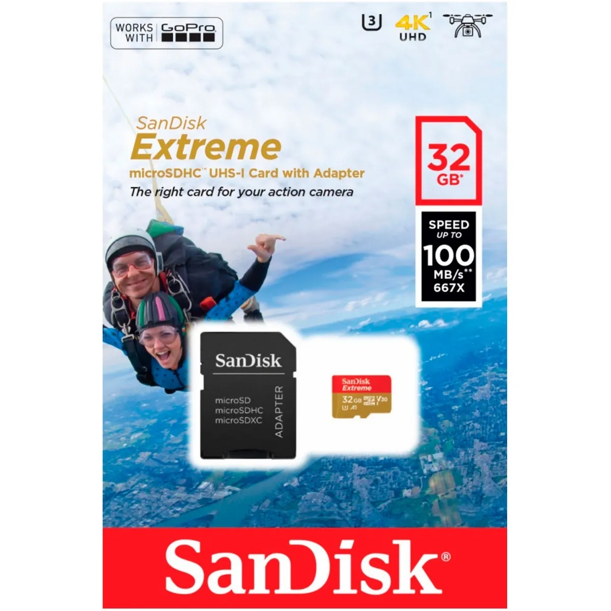Sandisk Sdsqxaf 032 G Gn6 Aa Memoria Micro Sdhc Extreme 32 Gb Con Adaptador
