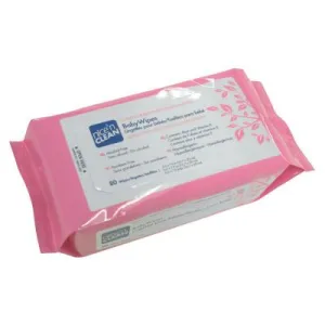SANI PROFESSIONAL Nice 'n Clean Baby Wipes Fresh Scent, 6 1/2 x 9, White, 80/Pack, A437FW