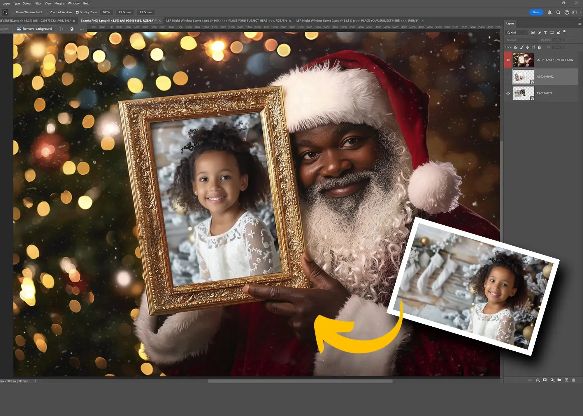 Santa Frame Overlay Extra Duo