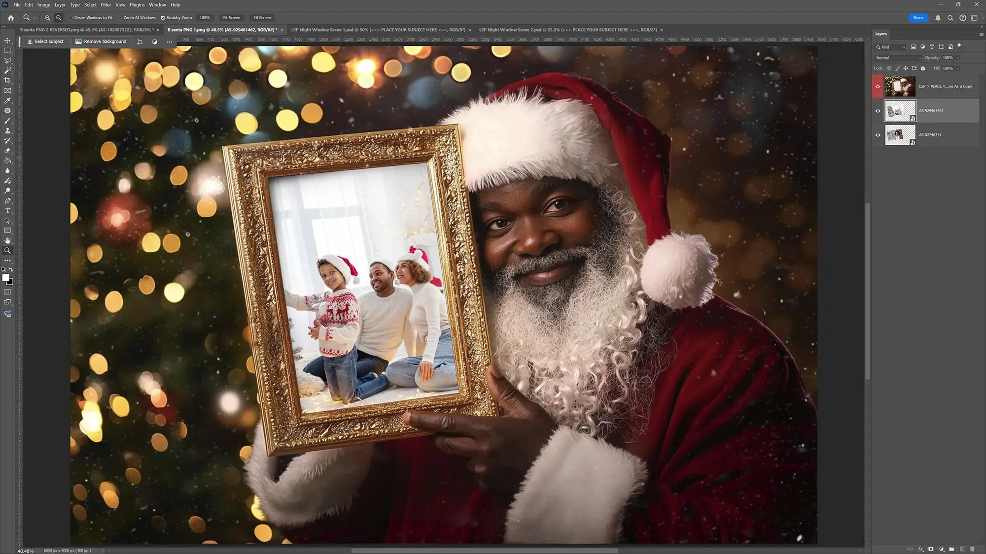 Santa Frame Overlay Extra Duo