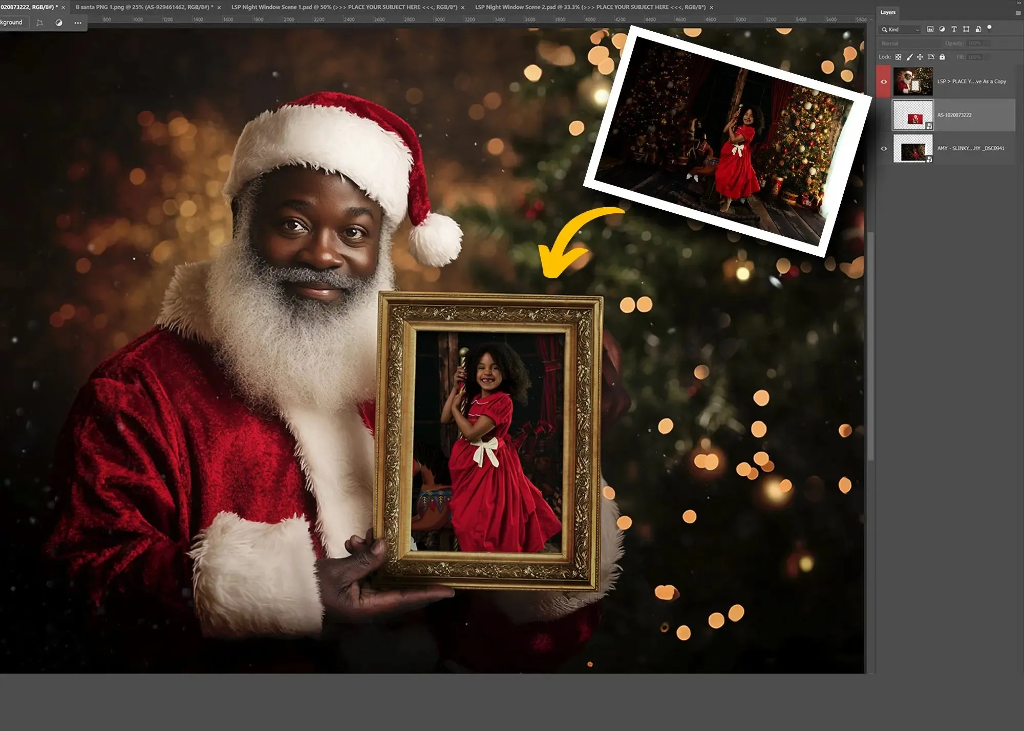 Santa Frame Overlay Extra Duo