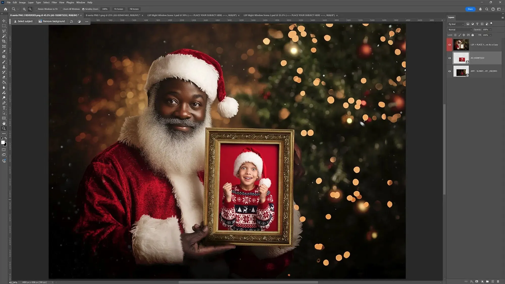 Santa Frame Overlay Extra Duo