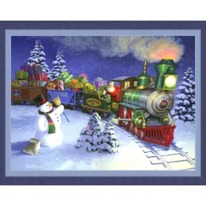 Santa's Train - Christmas Digital Panel