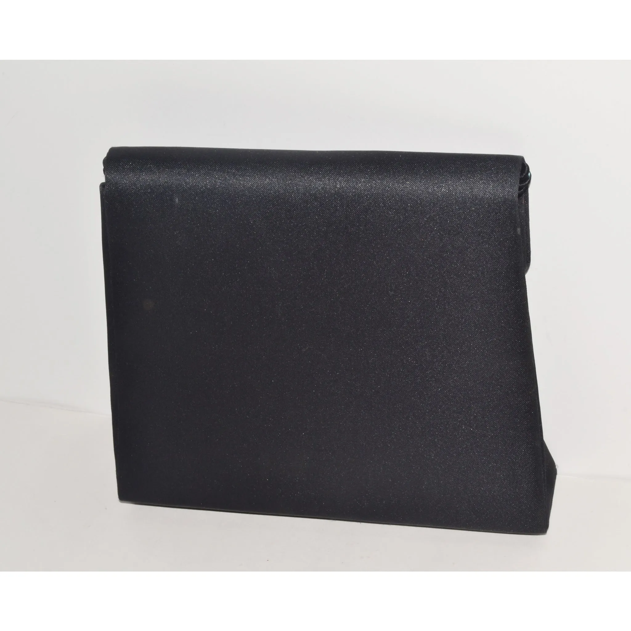 Satin Jeweled Evening Purse By Delill
