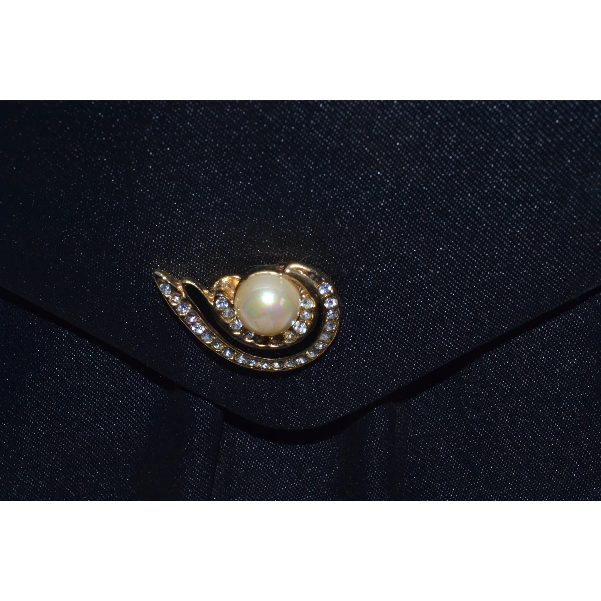 Satin Jeweled Evening Purse By Delill
