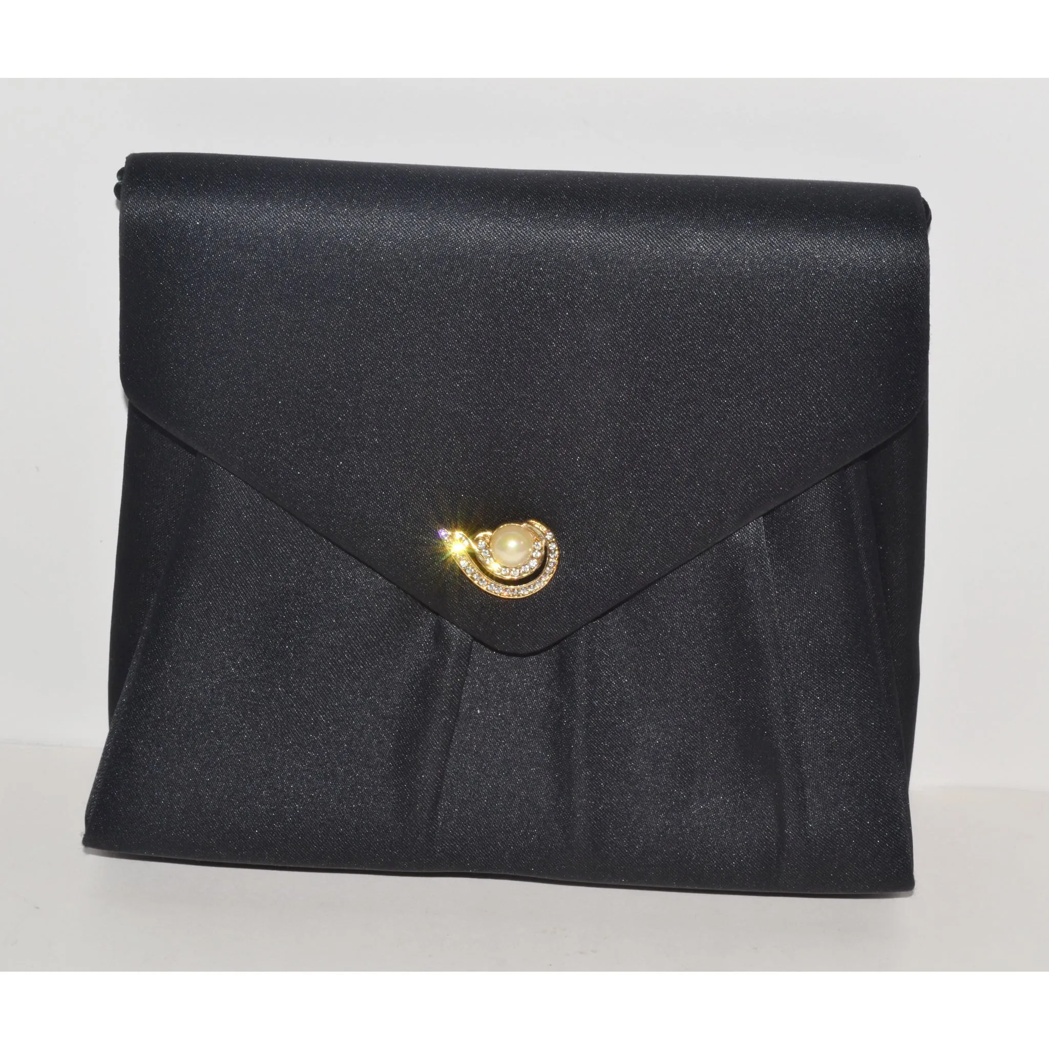 Satin Jeweled Evening Purse By Delill
