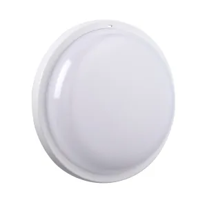 Saxby 108745 Rond Plus CCT IP65 15W Opal & gloss white pc 15W LED module (SMD 2835  CCT) CCT
